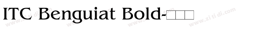 ITC Benguiat Bold字体转换